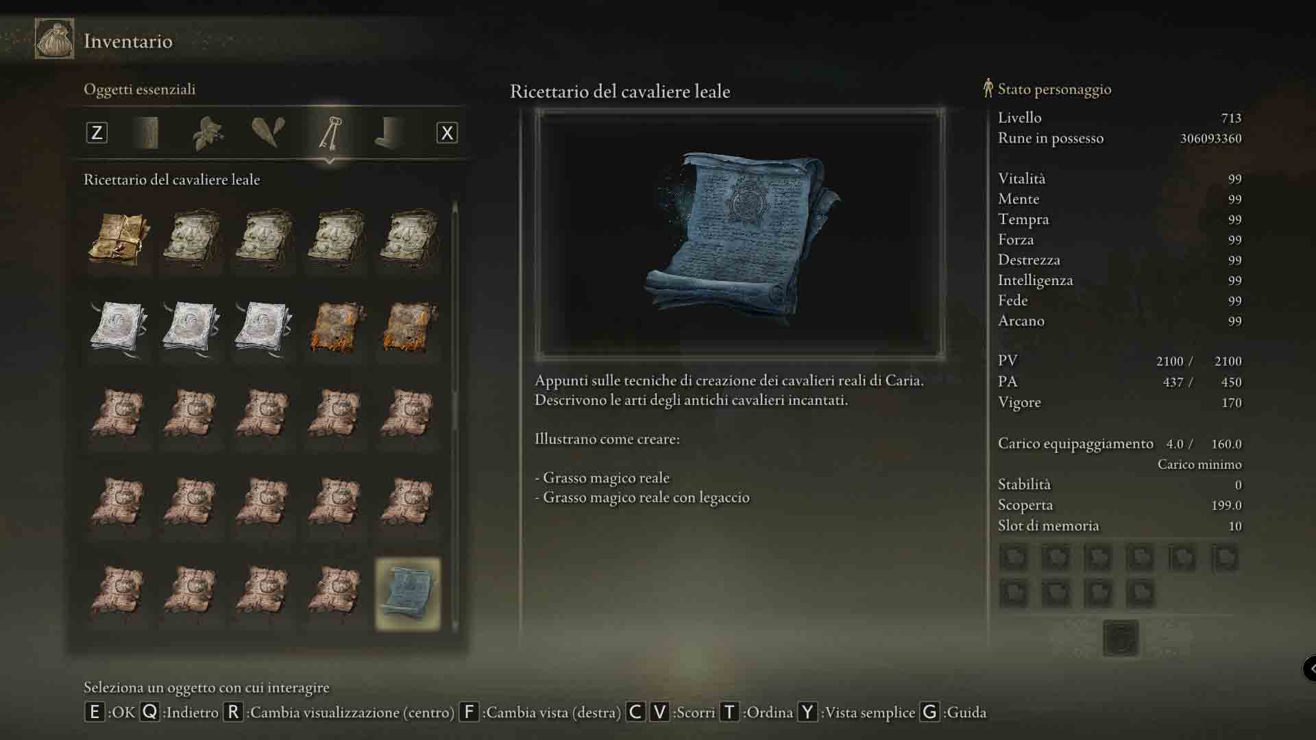 Elden Ring Shadow of the Erdtree Ricetario del Cavaliere leale