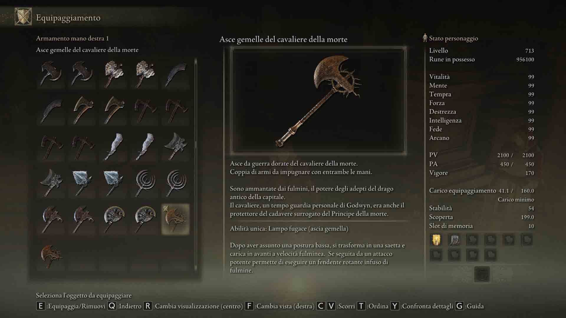 Asce gemelle del cavaliere della morte desc